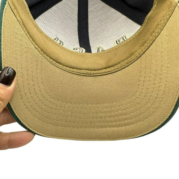 BASS Navy Blue Khaki Strapback Adjustable Fishing Hat Cap Coastal outdoors - Picture 6 of 10